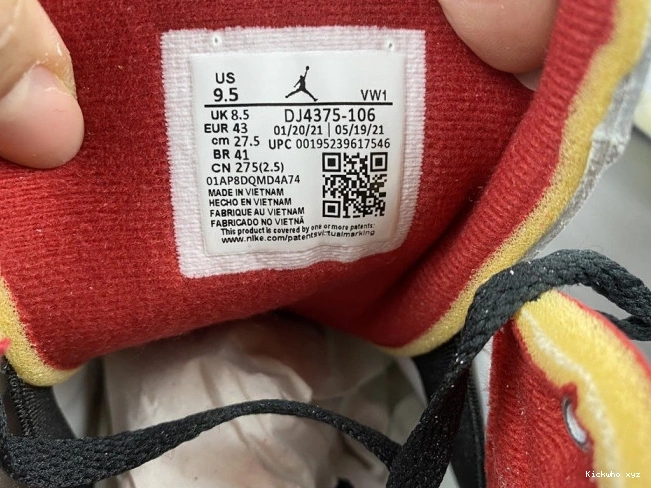 DJ4375-106 White SP Jordan Off-White Red Low Retro 2 0809